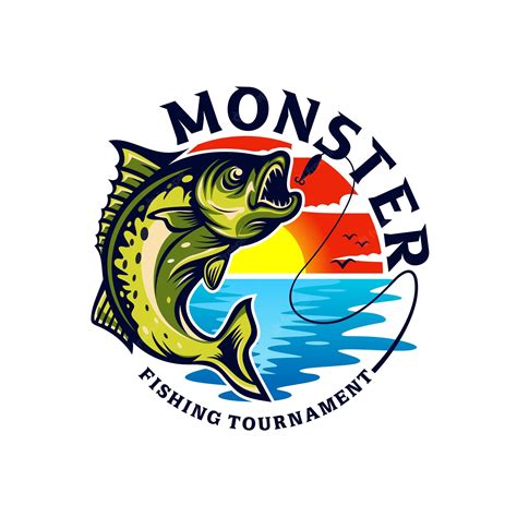 Premium Vector | Fishing tournament logo template