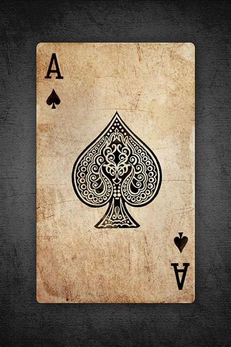 Cool iPhone Wallpapers: Ace of Spades Card