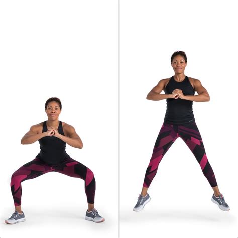 Sumo Squat Jump | 10-Minute Leg Workout | 4 Exercises | POPSUGAR Fitness UK Photo 5