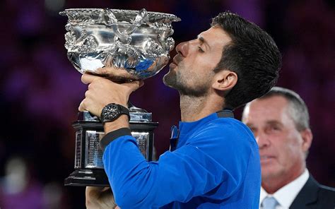 Djokovic Celebrates Victory at Australian Open