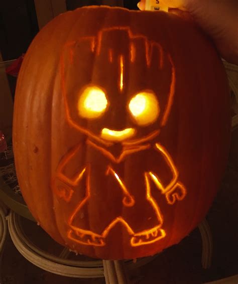 Groot Pumpkin Stencil