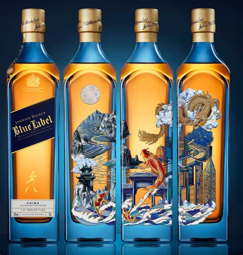 Johnnie Walker Blue Label Limited Edition Carp and Dragon Whisky 75cl ...