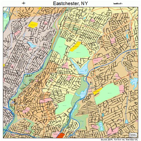 Eastchester New York Street Map 3621809