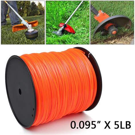 5lb .095" Commercial Square Shape String Trimmer Line Fits Echo Stihl ...