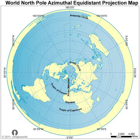 Earth North Pole Map