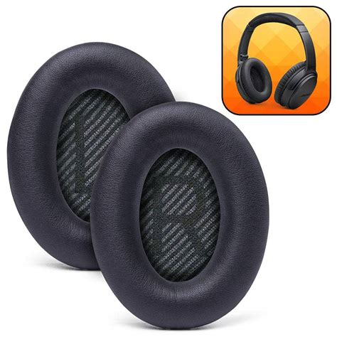 Bose QC35 Replacement Ear Pads by Wicked Cushions - Black