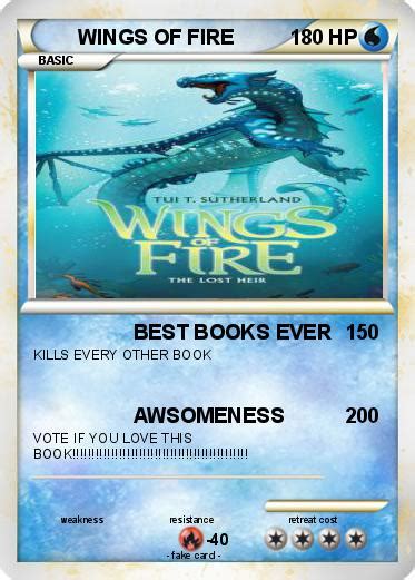 Pokémon WINGS OF FIRE - BEST BOOKS EVER - My Pokemon Card