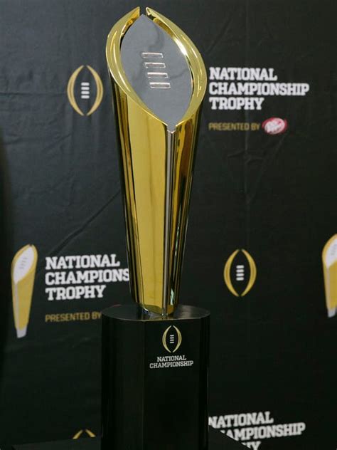 College Football Playoff national championship trophy unveiled