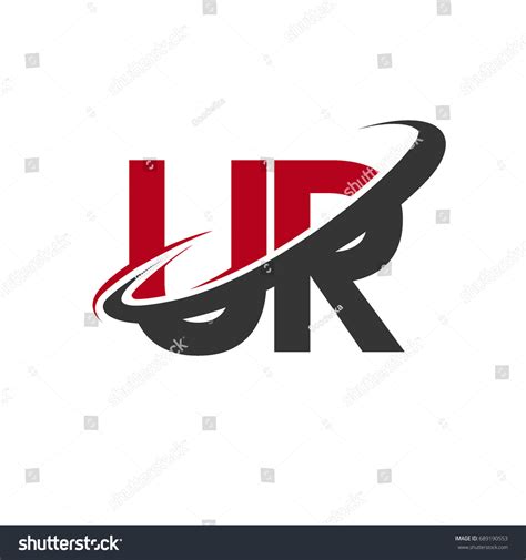 Ur Initial Logo Company Name Colored Stock Vector (Royalty Free) 689190553 | Shutterstock