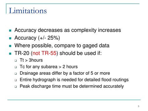 PPT - TR-55 Urban Hydrology for Small Watersheds PowerPoint ...