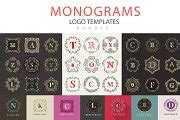 Monogram logo template | Illustrator Templates ~ Creative Market