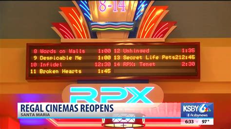 Santa Maria movie theatre reopens