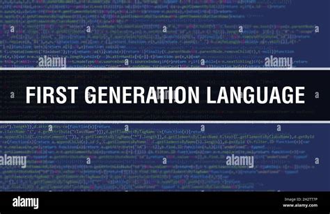 First generation language text hi-res stock photography and images - Alamy