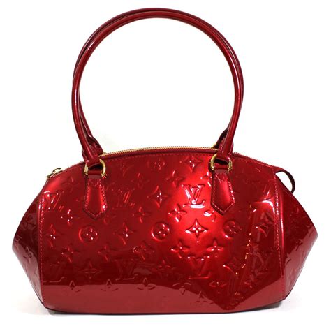 Sherwood Louis Vuitton Handbags Red Patent leather ref.9520 - Joli Closet