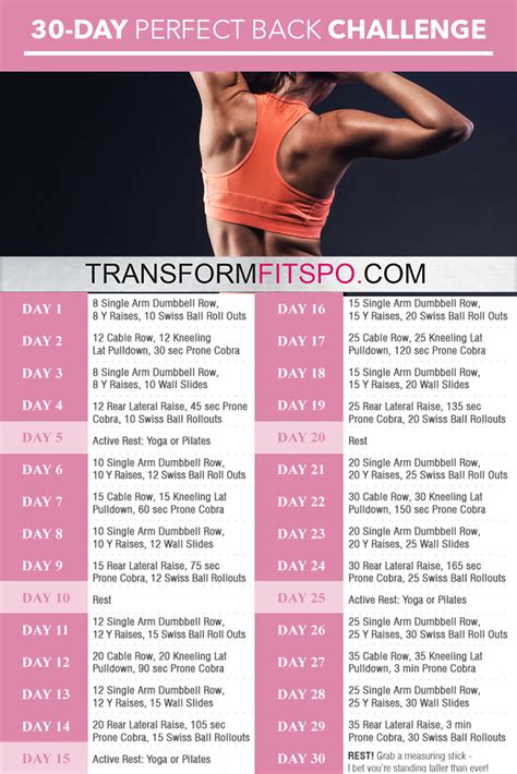 Perfect Back: 30-Day Challenge - Transform Fitspo