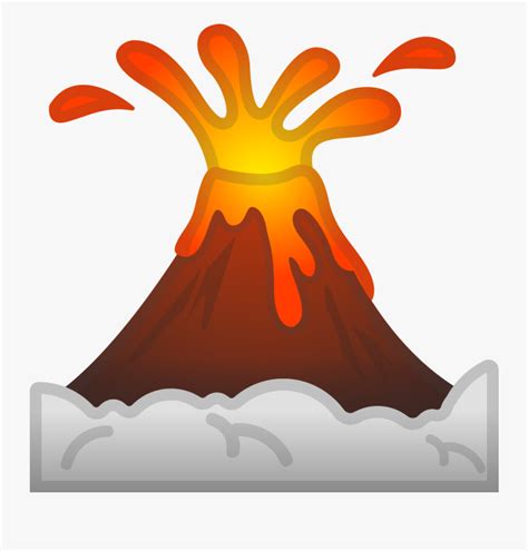 Clip Art Cartoon Volcanoes - Volcano Emoji , Free Transparent Clipart ...