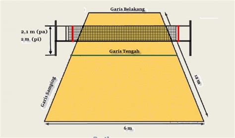 Gambar Lapangan Bola Voli Lengkap Dengan Net Beserta Ukurannya - Gambar Lapangan Bola Voli ...