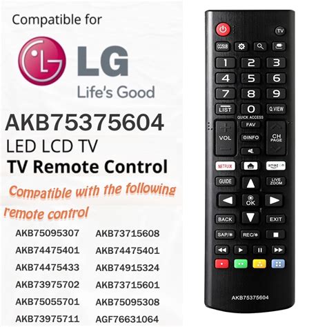 Universal Remote Control for LG Smart TV All LG Models LCD LED 3D HDTV ...