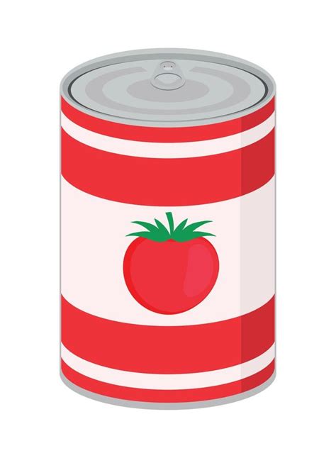 canned food tomato 10966828 Vector Art at Vecteezy