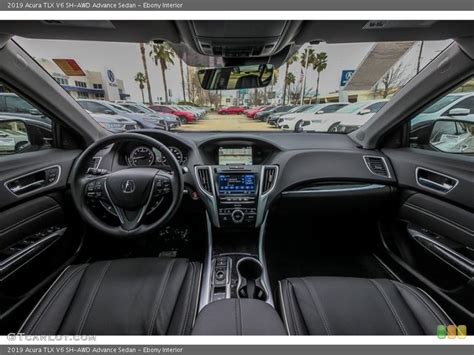 Ebony Interior Photo for the 2019 Acura TLX V6 SH-AWD Advance Sedan #131479500 | GTCarLot.com