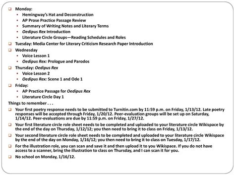 AP Seminar Weekly Update - ppt download