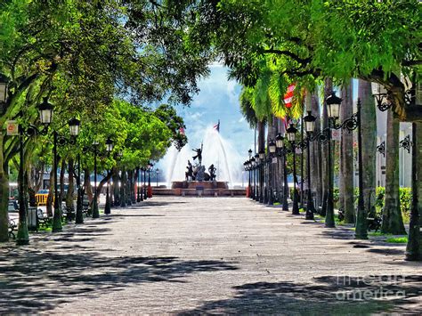 Paseo De La Princesa with the Roots Fountain Photograph by George Oze ...