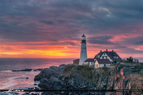 Cape Elizabeth Lighthouse Along the Maine Coast