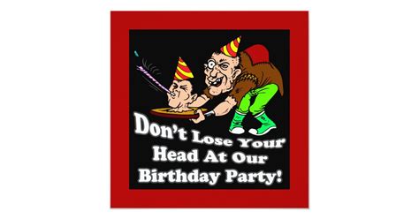 Funny Birthday Party Invitations | Zazzle.com