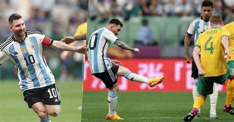 Messi scores fastest goal of his career as Argentina defeats Australia