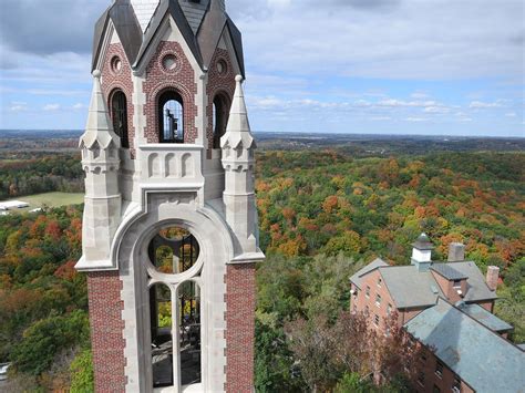 Holy Hill Scenic Tower: Fall colors, Hubertus, Wisconsin