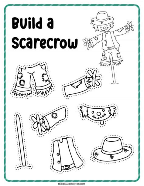 Free Scarecrow Coloring Pages