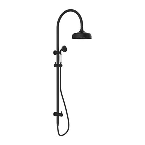 YORK TWIN SHOWER WITH WHITE PORCELAIN HAND SHOWER – Wholesale Bathrooms AU