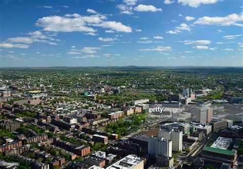 Massachusetts Boston Aerial View Of Back Bay And South End High-Res Stock Photo - Getty Images