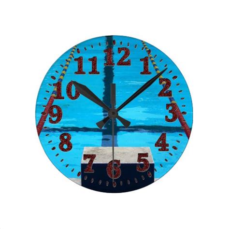 Swimming Pool Clock | Zazzle.com