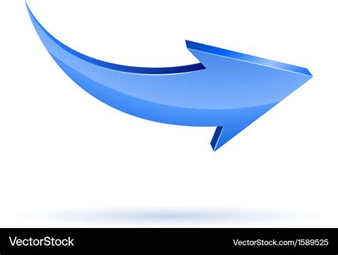 Blue arrow Royalty Free Vector Image - VectorStock