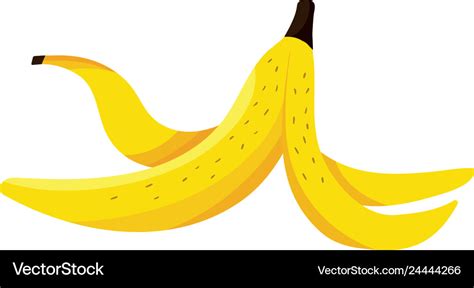 Banana peel cartoon Royalty Free Vector Image - VectorStock