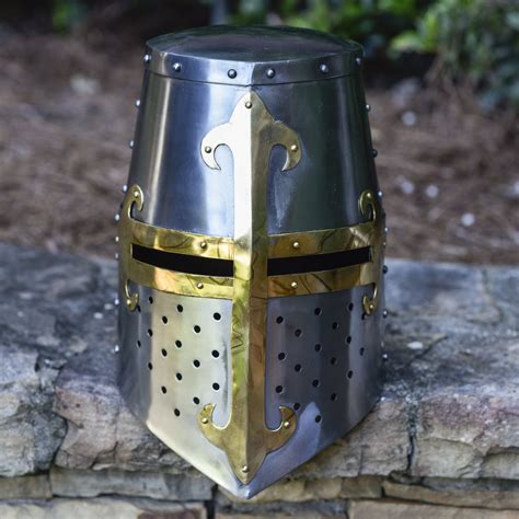 Medieval Knight Templar Armor Helmet Warrior Crusader Replica - campestre.al.gov.br