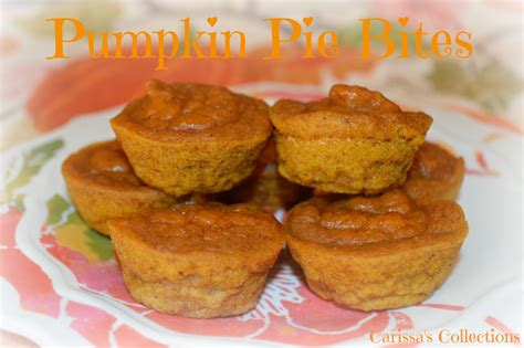 Carissa's Collections: Pumpkin Pie Bites