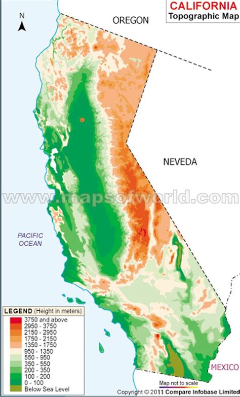 California Topographic Map | Topographic map, California map, Topo map