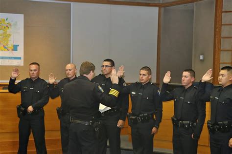 Six new police officers were sworn in to the Merced Police Department ...