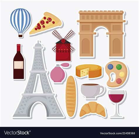 France Culture Clipart Black