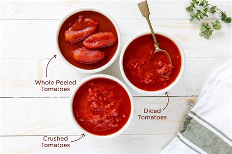 Which To Use: Diced vs Crushed vs Whole Peeled Tomatoes