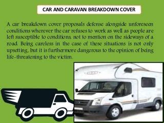 Car and caravan breakdown cover