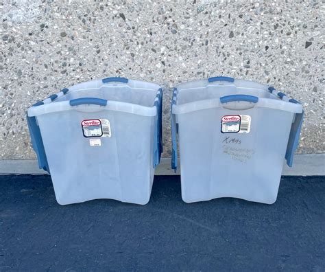 Pair of Sterilite Storage Bins | EstateSales.org