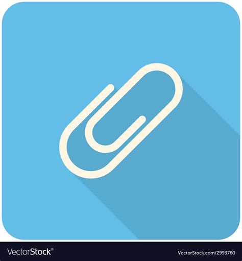 Paperclip icon Royalty Free Vector Image - VectorStock