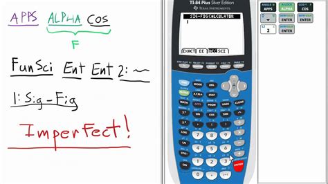 Fundamental Topics in Science Tools Sig-Fig Calculator TI 84 Calculator - YouTube