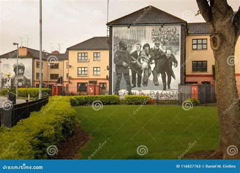 Murals. Derry Londonderry. Northern Ireland. United Kingdom Editorial ...