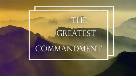 The Greatest Commandment - Church of Pentecost