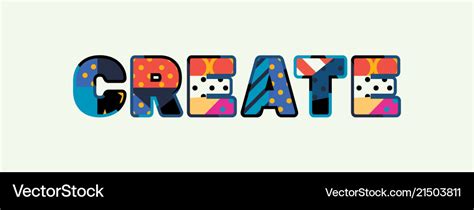 Create concept word art Royalty Free Vector Image