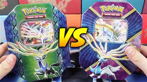 Xerneas VS Shiny Xerneas EX Pokemon Card Tins! - YouTube